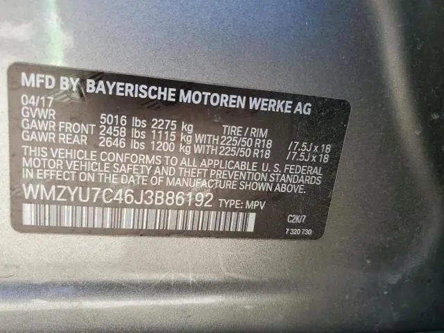 2018 MINI COOPER S E COUNTRYMAN ALL4  