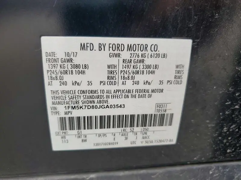 2018 FORD EXPLORER XLT  