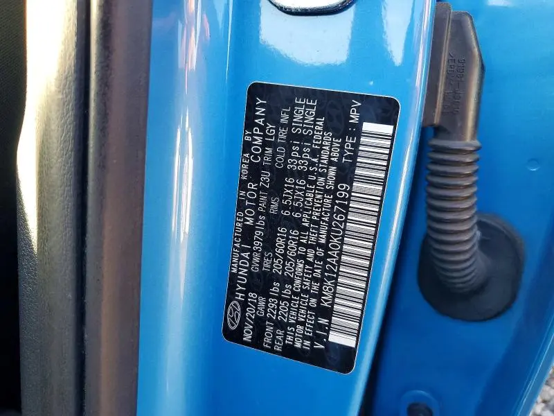 2019 HYUNDAI KONA SE  