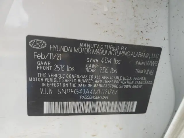 2021 HYUNDAI SONATA SE  