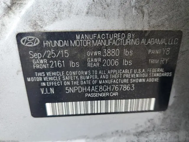 2016 HYUNDAI ELANTRA SE  