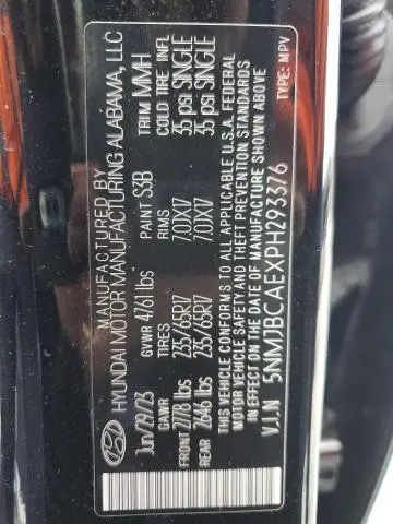 2023 HYUNDAI TUCSON SEL  