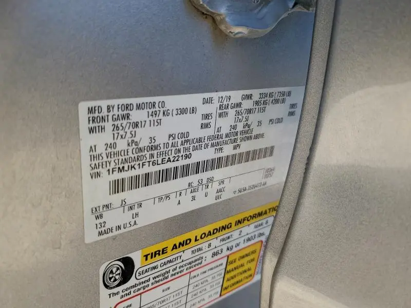 2020 FORD EXPEDITION MAX XL  