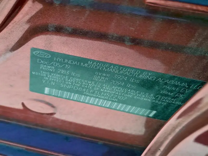 2020 HYUNDAI ELANTRA SEL  