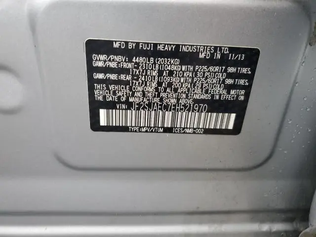 2014 SUBARU FORESTER 2.5I PREMIUM  