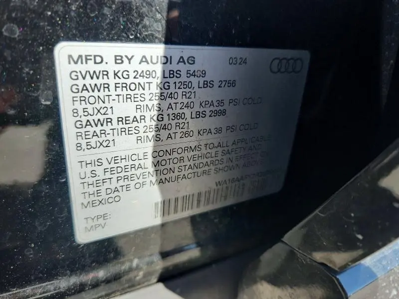 2024 AUDI Q5 SPORTBACK PRESTIGE 45  