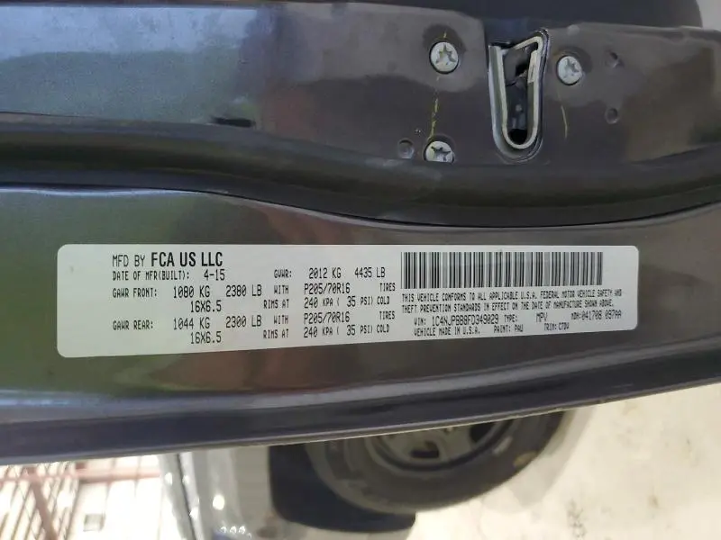 2015 JEEP PATRIOT SPORT  