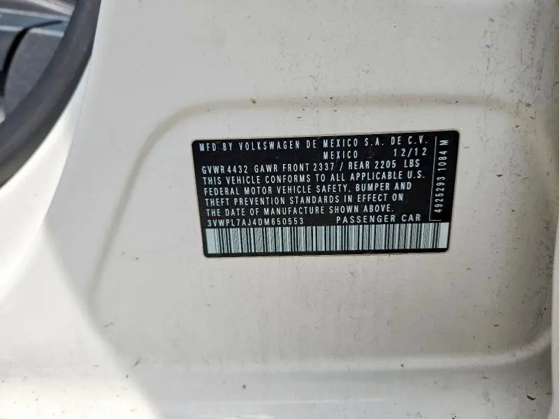 2013 VOLKSWAGEN JETTA TDI  