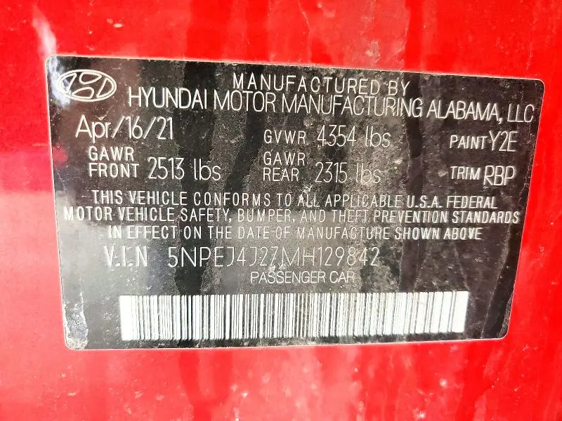 2021 HYUNDAI SONATA SEL PLUS  