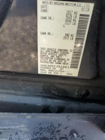 2018 NISSAN ALTIMA 2.5  