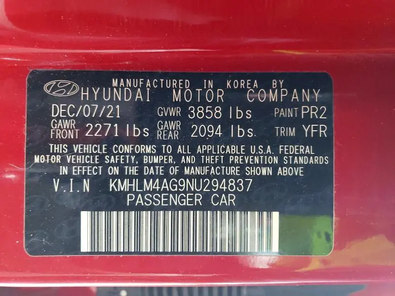 2022 HYUNDAI ELANTRA SEL  