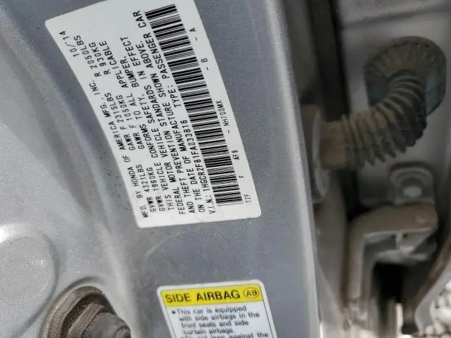 2015 HONDA ACCORD EXL  