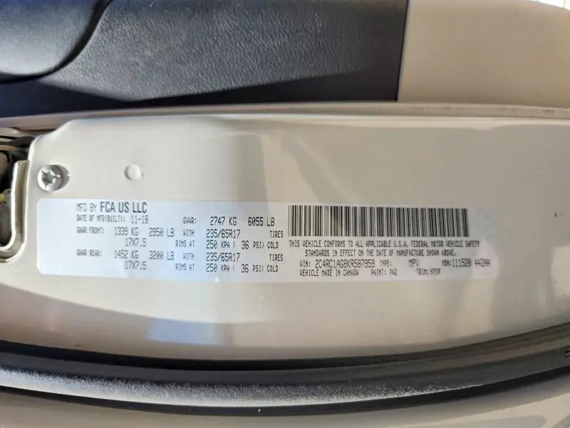 2019 CHRYSLER PACIFICA L  