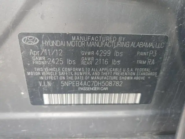2013 HYUNDAI SONATA GLS  