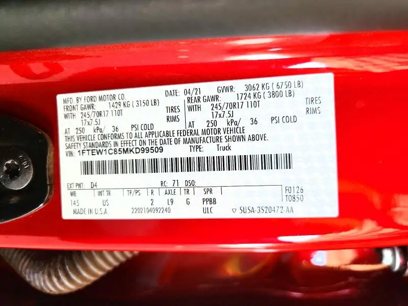 2021 FORD F150 SUPERCREW  