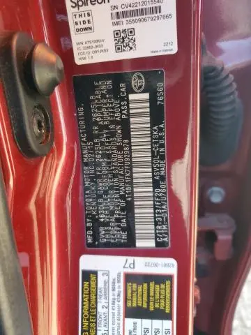 2015 TOYOTA CAMRY LE  