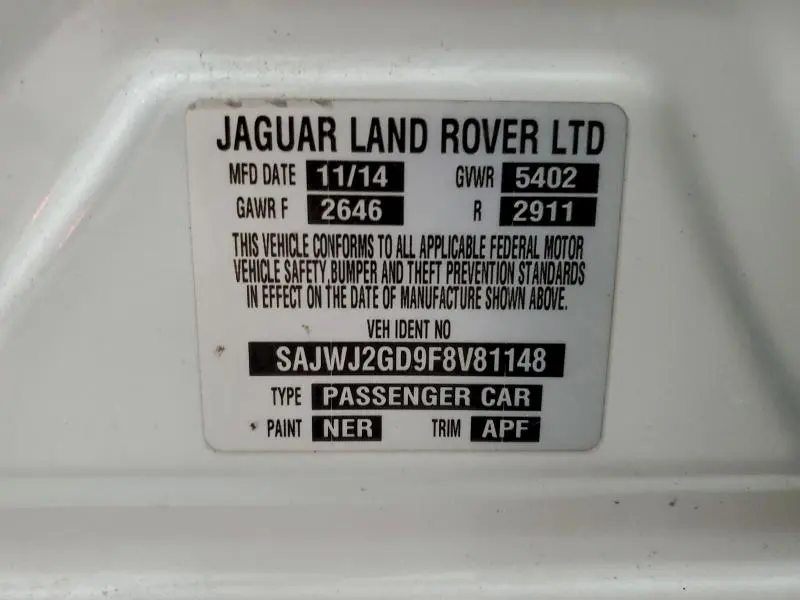 2015 JAGUAR XJL PORTFOLIO  