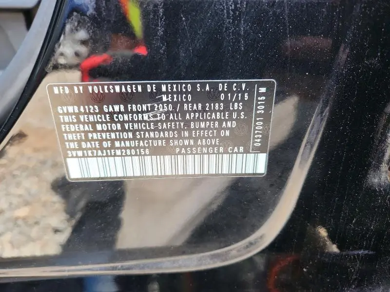 2015 VOLKSWAGEN JETTA BASE  