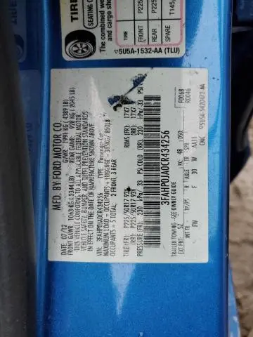 2012 FORD FUSION SEL  