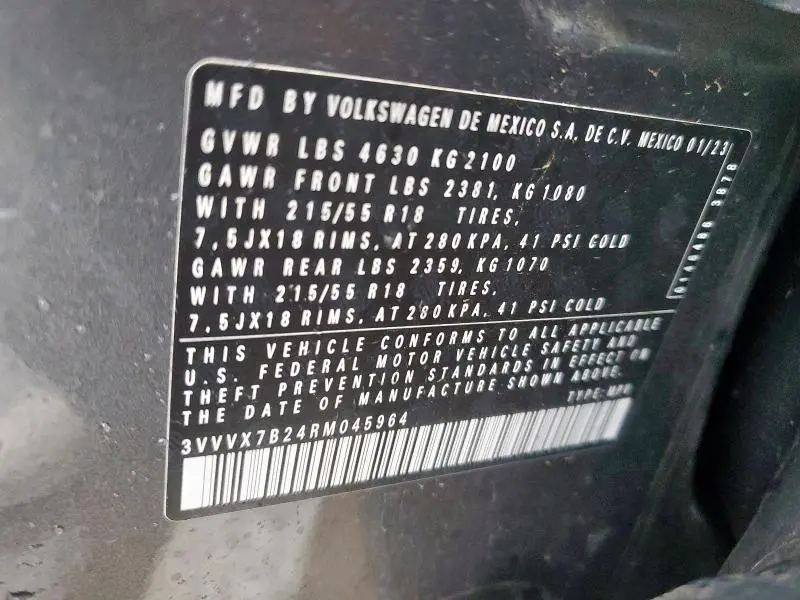 2024 VOLKSWAGEN TAOS SE  