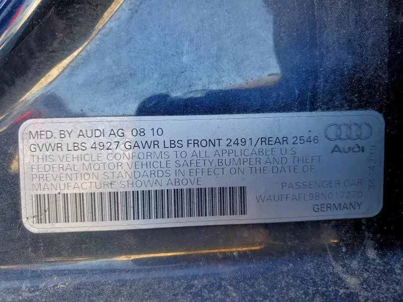 2011 AUDI A4 PREMIUM PLUS  