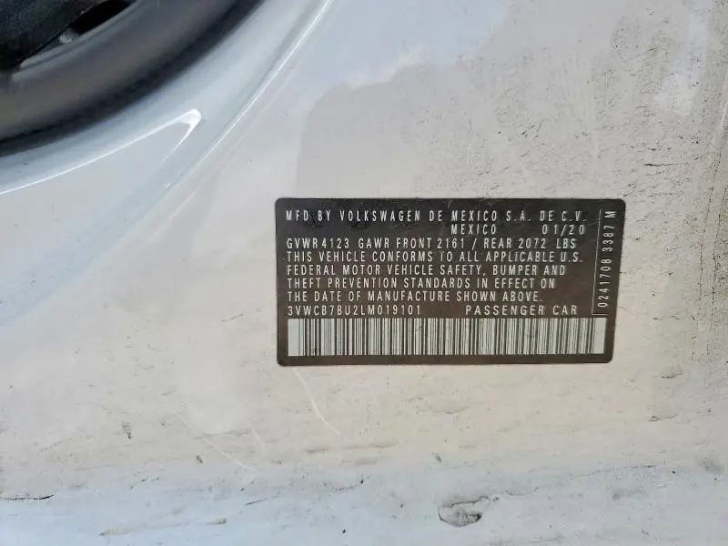 2020 VOLKSWAGEN JETTA   