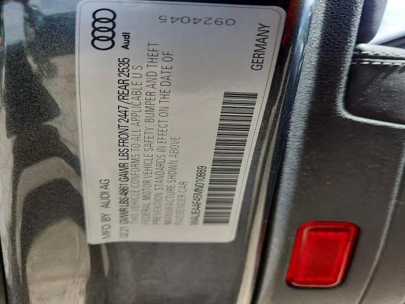 2021 AUDI A4 PREMIUM PLUS 45  