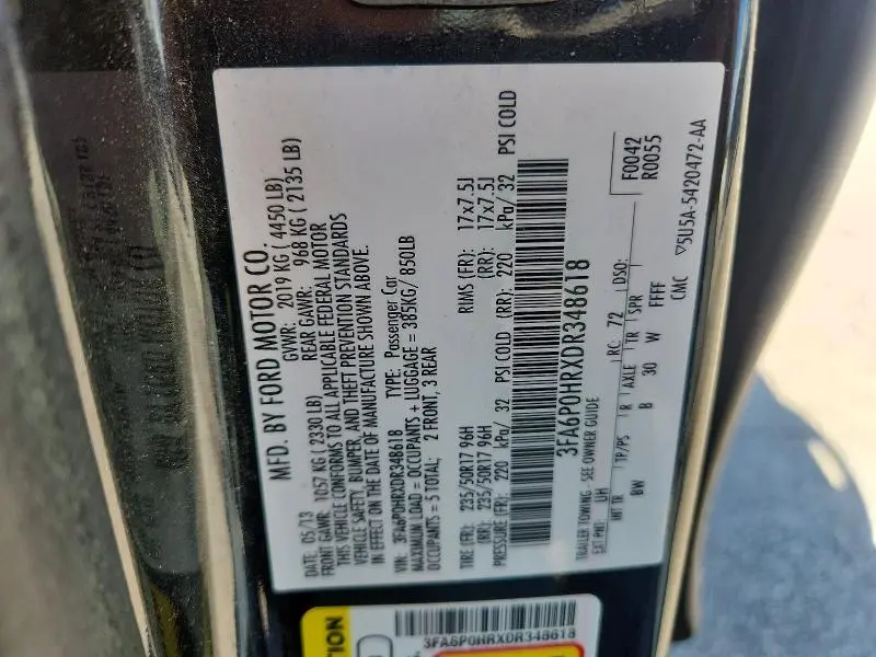 2013 FORD FUSION SE  