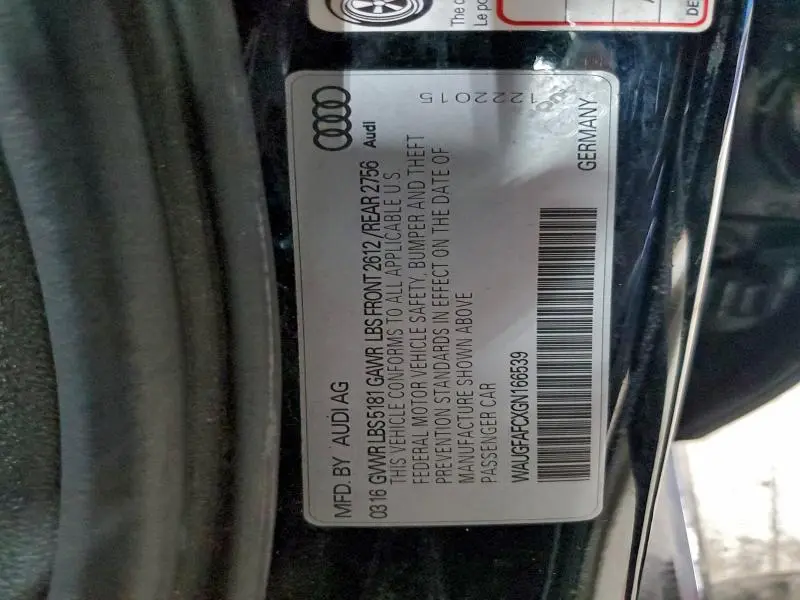 2016 AUDI A6 PREMIUM PLUS  