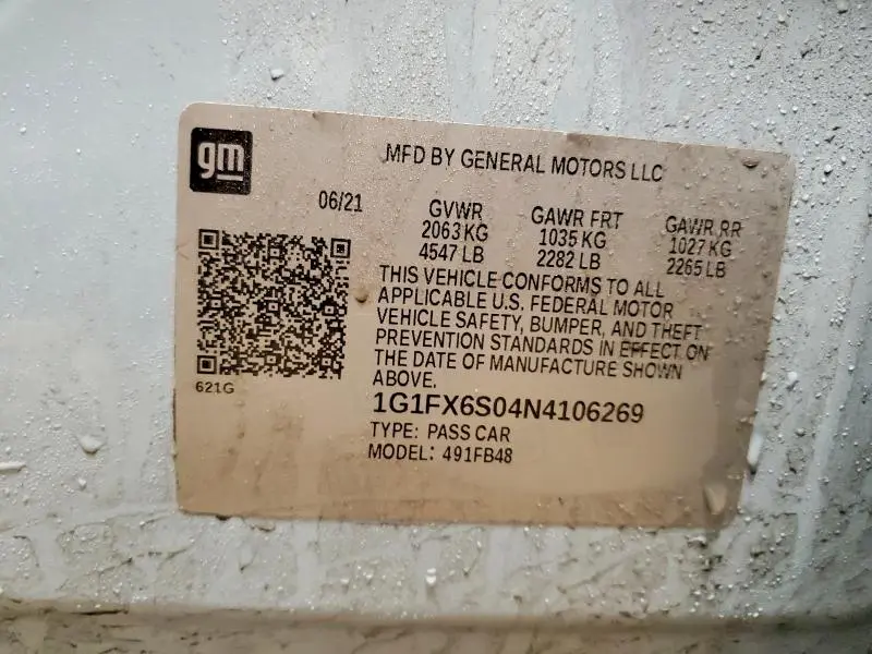 2022 CHEVROLET BOLT EV 2LT  