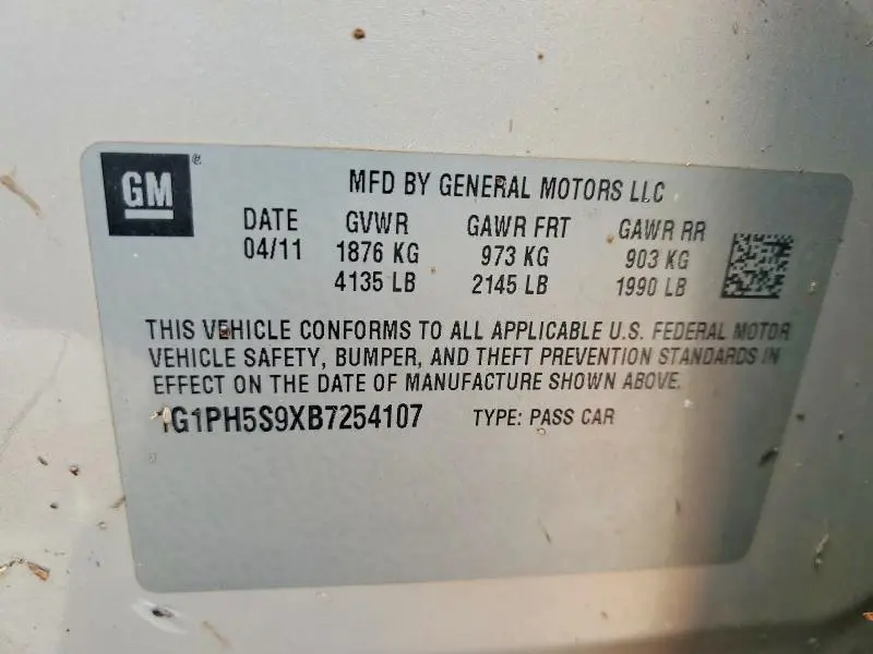 2011 CHEVROLET CRUZE LTZ  