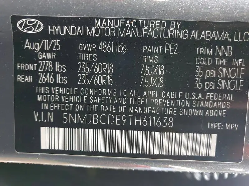 2026 HYUNDAI TUCSON SEL  
