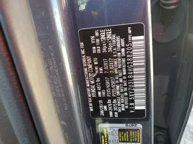 2017 HYUNDAI SANTA FE SPORT   