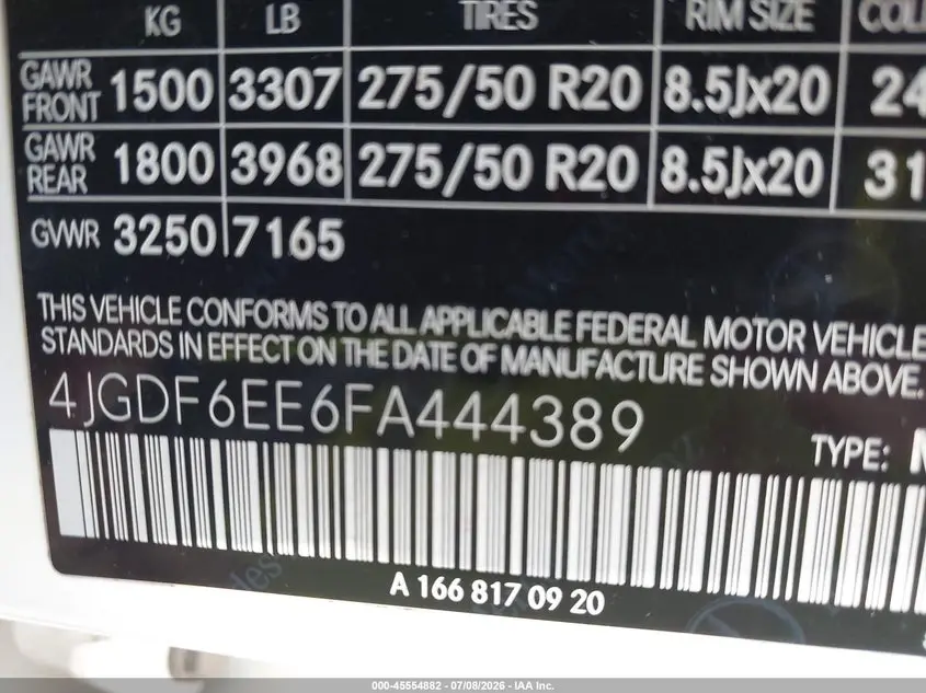 2015 MERCEDES-BENZ GL 450 4MATIC