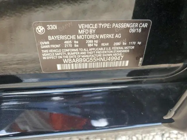 2017 BMW 330 I