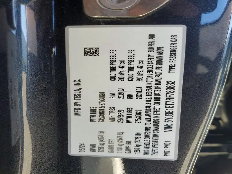 2024 TESLA MODEL 3   