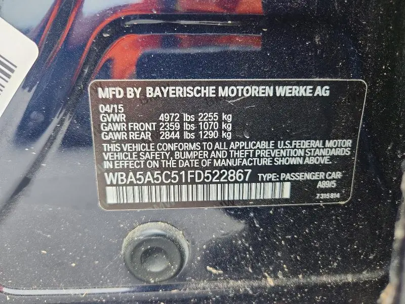 2015 BMW 528 I  