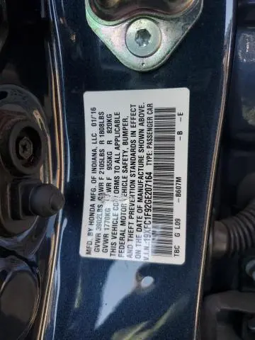 2016 HONDA CIVIC TOURING  