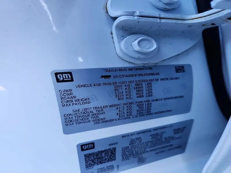 2022 CHEVROLET SILVERADO C1500 CUSTOM  