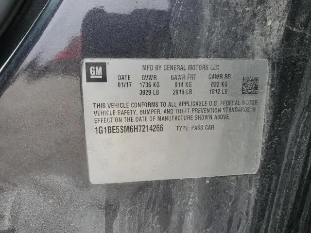 2017 CHEVROLET CRUZE LT  