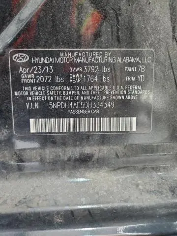 2013 HYUNDAI ELANTRA GLS  
