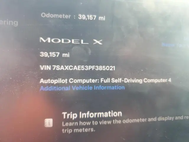 2023 TESLA MODEL X   