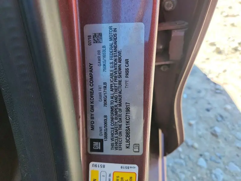 2019 CHEVROLET SPARK LS  