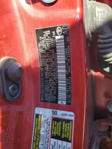 2016 TOYOTA COROLLA L  