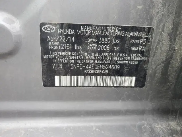 2014 HYUNDAI ELANTRA SE
