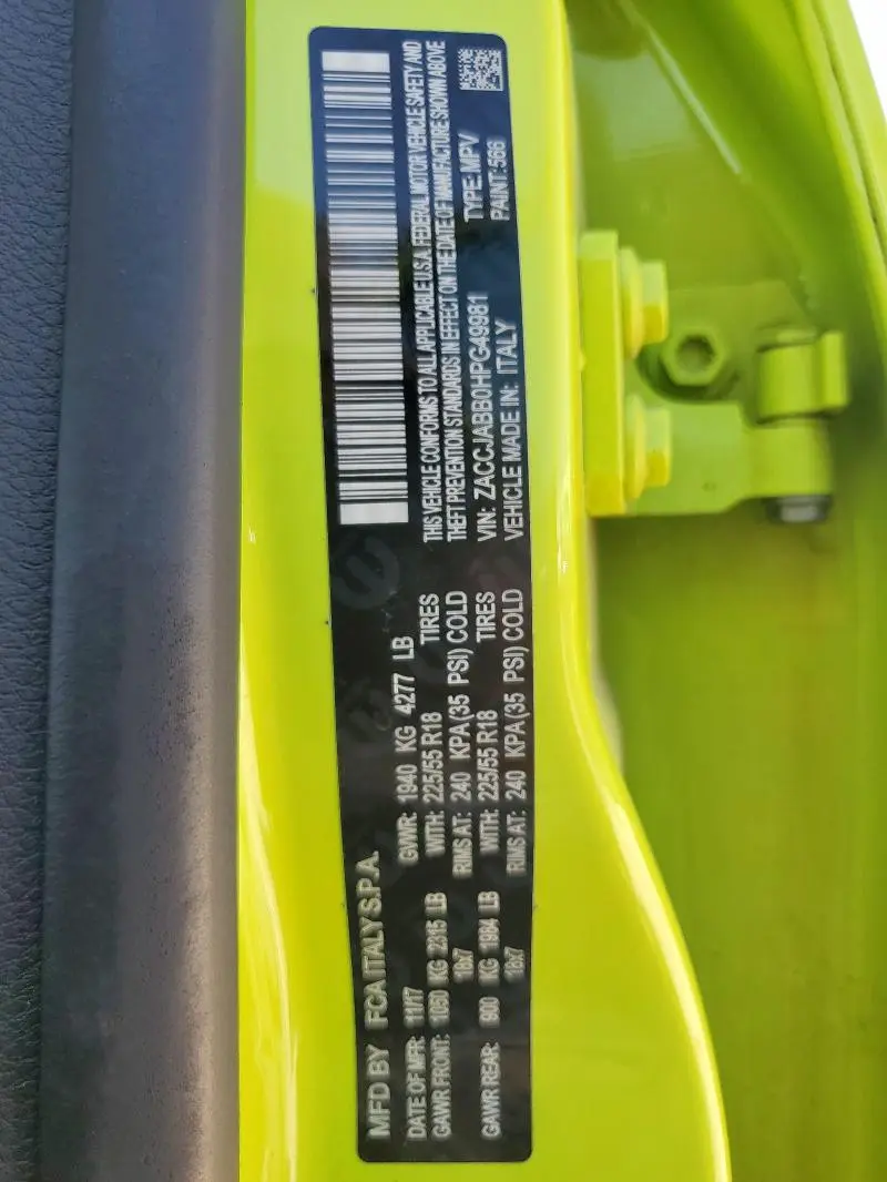 2017 JEEP RENEGADE LATITUDE  