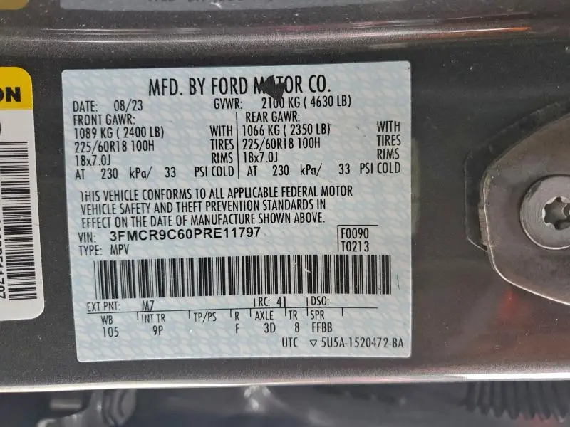 2023 FORD BRONCO SPORT OUTER BANKS  