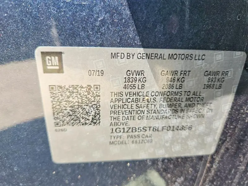 2020 CHEVROLET MALIBU LS  