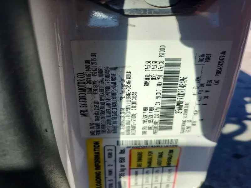 2013 FORD FUSION SE  