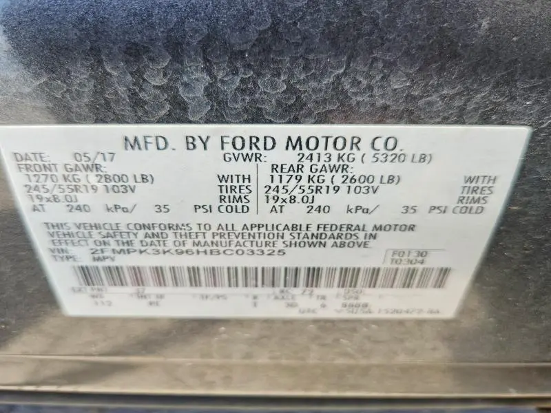 2017 FORD EDGE TITANIUM  